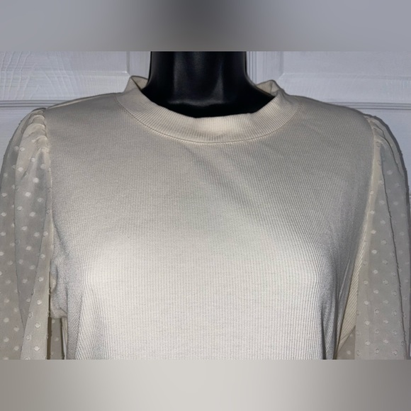 Who What Wear Long Sleeve Shirt Polka Dot - Picture 3 of 6